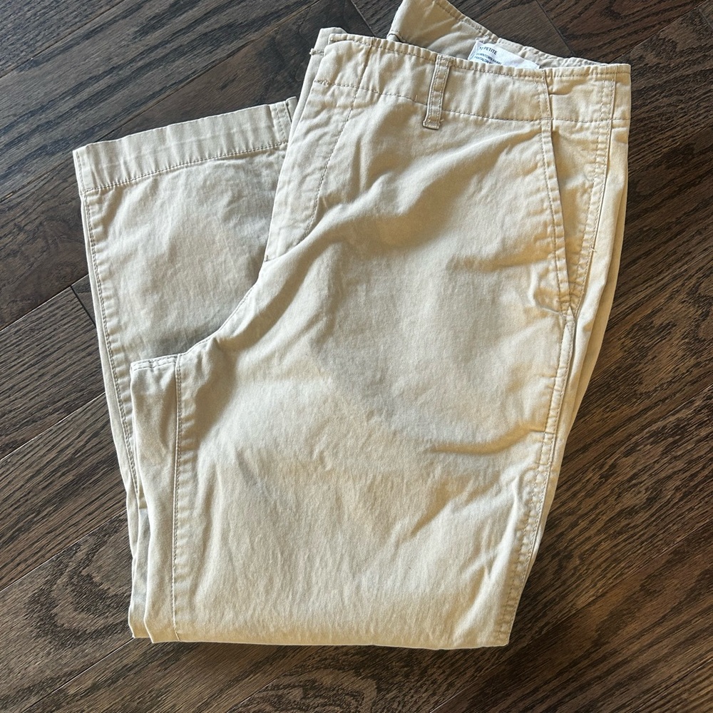 GAP Downtown Khaki Pants Women Size 12P Casual Trousers